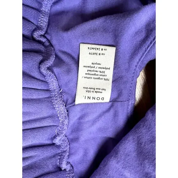 Donni Eco Fleece Sporty Bra Lavender NEW (size L) - Picture 5 of 5